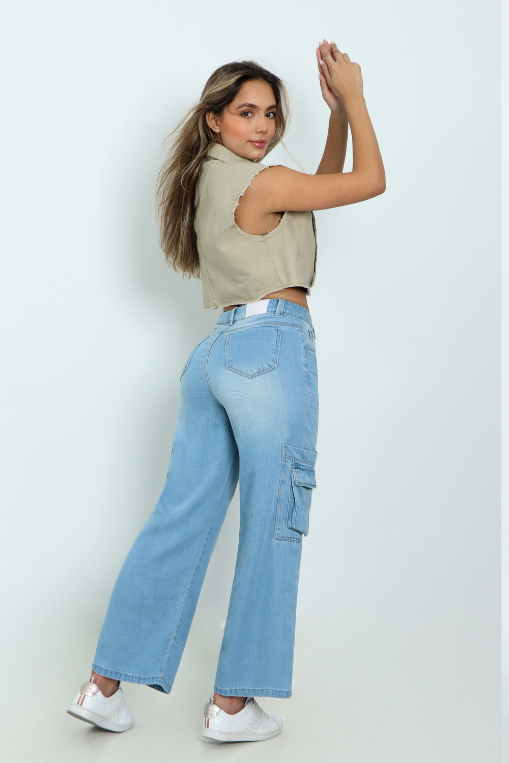 Jean Wide Leg Cargo Dama REF. 214012