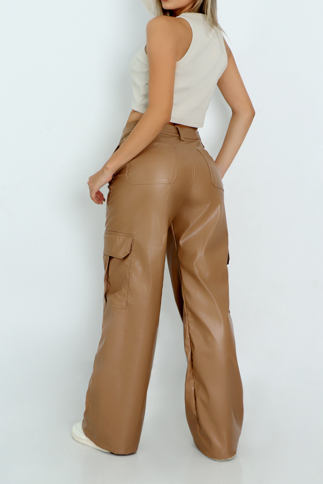 Pantalon Dama Efecto cuero REF. 213109